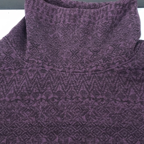 Columbia thick heathered purple fleece pullover M - Picture 2 of 7